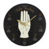 Wanduhr Mit Palmistry Wahrsage Hand 28cm 1 Wanduhr Mit Palmistry Wahrsage Hand 28cm -Halloween Kostüme Rabatte palmistry wahrsage hand wanduhr palmistry palm reading wall clock okkulte und gothic wohnungsdeko 51487