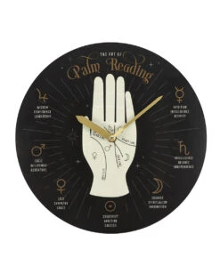 Wanduhr Mit Palmistry Wahrsage Hand 28cm