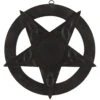 Keltisches Pentagramm Wandbild 30,5cm -Halloween Kostüme Rabatte pentagramm wandbild aus holz black wood pentagram wall art 51495 01