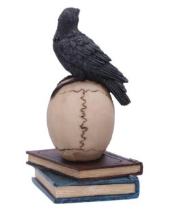 Rabe Auf Totenkopf Gothic Figur 10cm -Halloween Kostüme Rabatte ravens spell gothic dekofigur 10cm ravens spell figurine rabe auf totenkopf gothic figur 53129 4