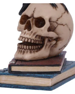 Rabe Auf Totenkopf Gothic Figur 10cm -Halloween Kostüme Rabatte ravens spell gothic dekofigur 10cm ravens spell figurine rabe auf totenkopf gothic figur 53129 5