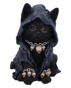 Reaper Katze Mit Totenschädel Ketten 16cm