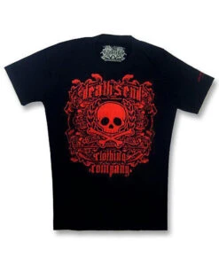 Red Skull And Bones T Shirt Gr. M