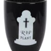R.I.P. Pflanzenschale 14cm -Halloween Kostüme Rabatte rip gothic blumentopf rip gothic pflanzenschale rip gothic plant pot gothic deco 53097 01