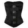 Schwarzes Satin Korsett Mit Haken -Halloween Kostüme Rabatte satin vollbrust korsett mit haken schwarz gothic corsage dracula clothing corset 36883 1