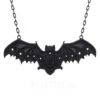 Schwarze Gothic Fledermaus Halskette -Halloween Kostüme Rabatte schwarze fledermaus gothic fledermaus halskette black gothic bat necklace 53775 01