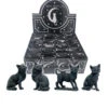 Schwarze Katze Talisman 9cm -Halloween Kostüme Rabatte schwarze katze gluecksbringer schwarze katze talisman black lucky cat halloween tischdeko 50869 01