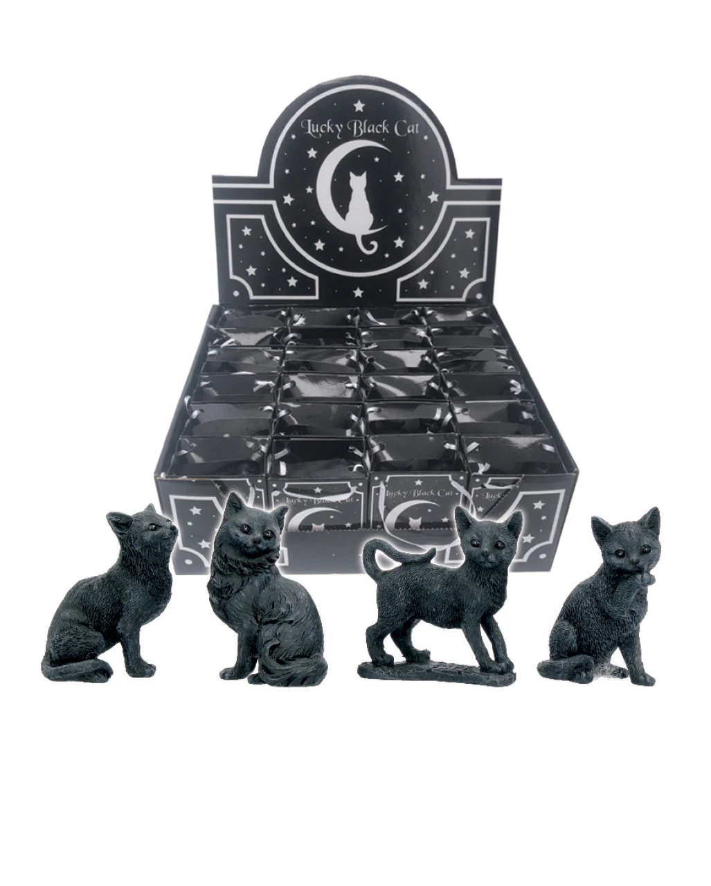 Schwarze Katze Talisman 9cm 3 Schwarze Katze Talisman 9cm