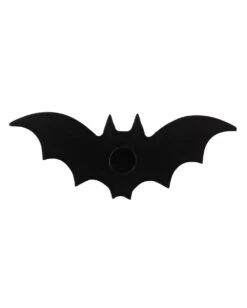 Schwarzer Fledermaus Kerzenhalter