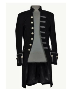 Schwarzer Samt Gothic Herren Mantel Aristokrat -Halloween Kostüme Rabatte schwarzer gothic aristokrat samt mantel gothic mantel black velvet mens coat gothic mode 54366 06