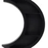Schwarzer Halbmond Wandregal 42cm -Halloween Kostüme Rabatte schwarzes halbmond wandregal black crescent moon shelf gothic wohnaccessoire 51167 01
