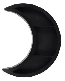 Schwarzer Halbmond Wandregal 42cm