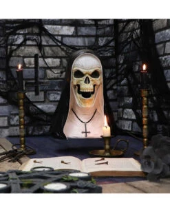 Sister Mortis Skelett Nonnen Statue 29cm -Halloween Kostüme Rabatte sister mortis skelett nonnen figur sister mortis skeleton nun figurine gothic deko 50839 06