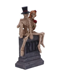 Skelett Brautpaar Auf Grabmal 17cm 9 Skelett Brautpaar Auf Grabmal 17cm -Halloween Kostüme Rabatte skelett brautpaar auf grabstein skeleton wedding couple on tombstone skelett hochzeitspaerchen auf grabstein gothic deko 50837 03