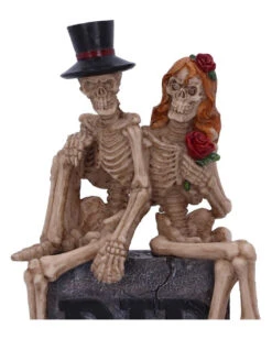 Skelett Brautpaar Auf Grabmal 17cm 11 Skelett Brautpaar Auf Grabmal 17cm -Halloween Kostüme Rabatte skelett brautpaar auf grabstein skeleton wedding couple on tombstone skelett hochzeitspaerchen auf grabstein gothic deko 50837 05