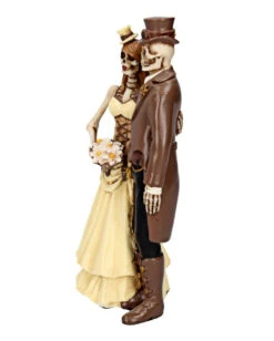 Steampunk Skelett Brautpaar -Halloween Kostüme Rabatte steampunk skelett hochzeitspaar steampunk skelett brautpaar steampunk skeleton wedding couple 39306 02