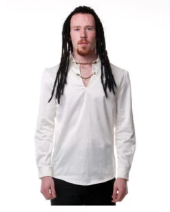 Steampunk Hemd Beige