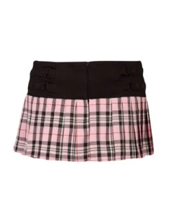 Tartan Minirock Rosa -Halloween Kostüme Rabatte tartan minirock in rosa schulmaedchen lolita minirock gothic fashion 660609 3
