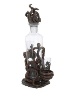 Oktopus Temptation Flaschen & Schnapsglashalter 40cm -Halloween Kostüme Rabatte tentacle temptation flaschen und schnapsglashalter tentacle temptation bottle and shot glass holder 06