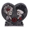 Gothic Skelett Liebespaar Spardose 17,1cm -Halloween Kostüme Rabatte till death to us part spardose gothic skelett spardose gothic victorian money box halloween und gothic geschenkartikel 52474