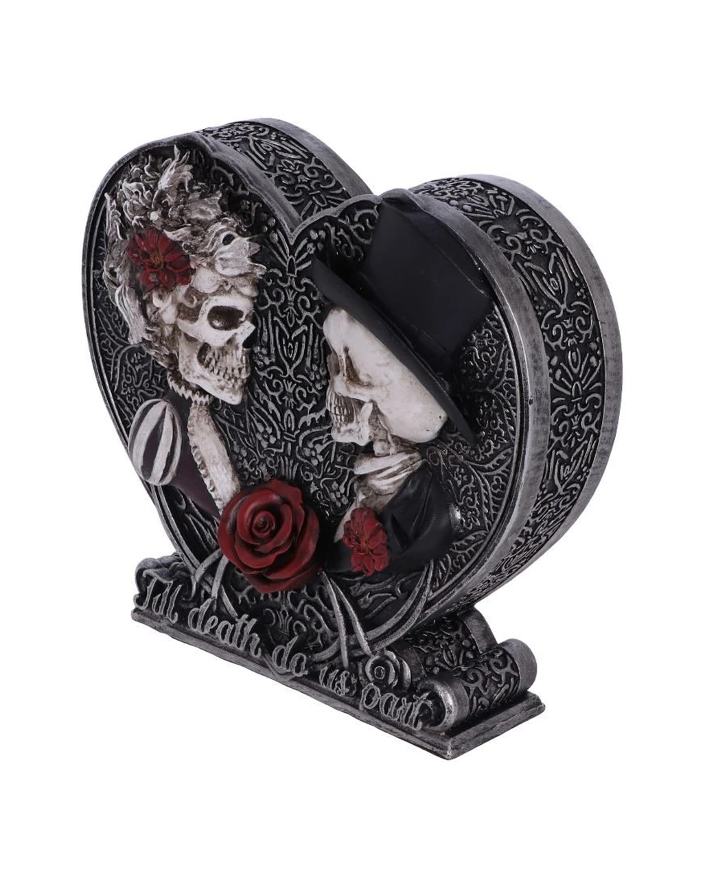 Gothic Skelett Liebespaar Spardose 17,1cm 4 Gothic Skelett Liebespaar Spardose 17,1cm – Bild 2