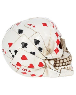 Totenkopf Mit Pokerkarten Design -Halloween Kostüme Rabatte totenkopf mit pokerkarten design totenschaedel mit spielkarten motiv dead mans hand skull 17099 06