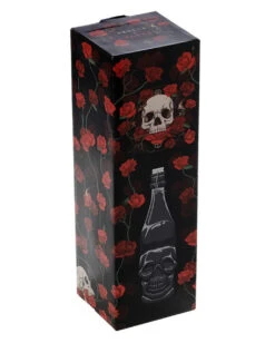 Totenschädel Wasserflasche Mit Bügelverschluss 1L -Halloween Kostüme Rabatte totenkopf wasserflasche mit buegelverschluss totenschaedel wasserflasche skull water bottle gothic deko 54611 05