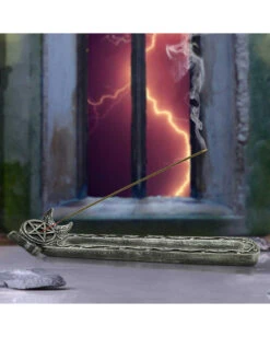 Dämmerung Dreifach-Mond Räucherstäbchenhalter 27,3cm 15 Dämmerung Dreifach-Mond Räucherstäbchenhalter 27,3cm -Halloween Kostüme Rabatte twilight triple moon raeucherstaebchenhalter twilight triple moon incense burne 54626 07