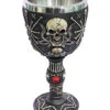 Totenkopf Skelett Kelch -Halloween Kostüme Rabatte unheiliger schaedelkelch totenkopf weinkelch skelettkelch gothic tisch deko 28133