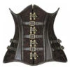 Brokat Unterbrustkorsett -Halloween Kostüme Rabatte unterbrustkorsett steampunk braun steampunk korsett kunsleder korsett steampung underbust corset 38482