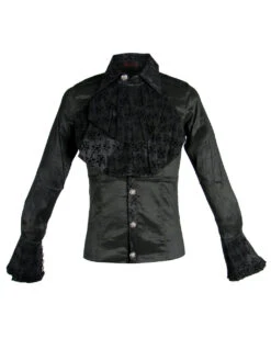 Brokatbluse Mit Jabot