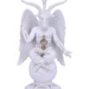 Weiße Baphomet Figur Mit Flügel 25cm