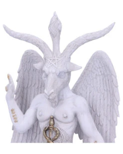 Weiße Baphomet Figur Mit Flügel 25cm -Halloween Kostüme Rabatte weisse lord baphomet figur white lor baphomet figurine gothic deko gothic wohnaccessoire 50948 05
